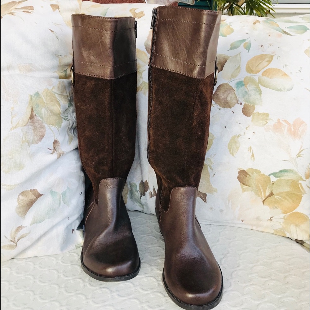 St. John’s Bay Genuine Leather Dark Brown Boots